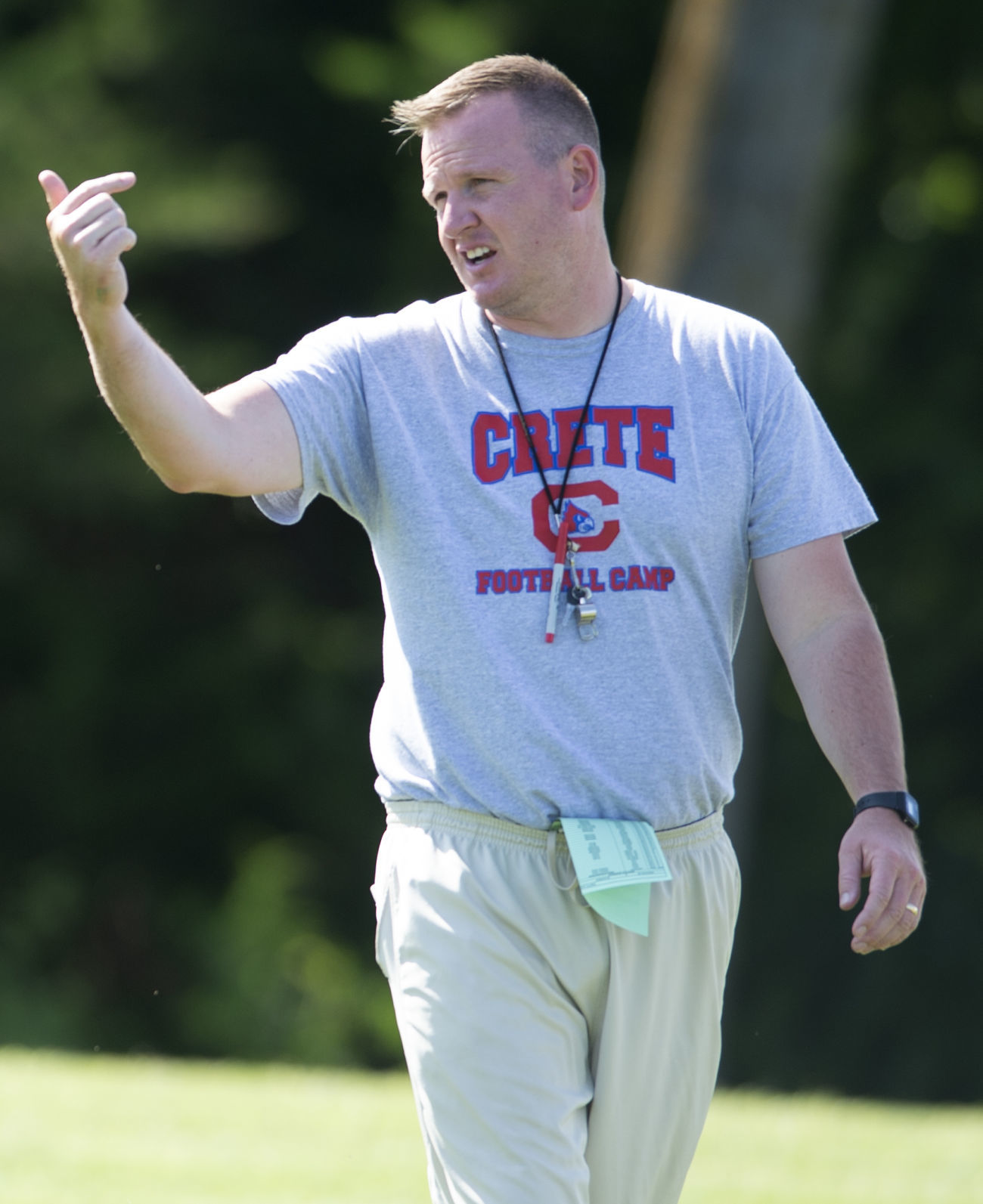 Crete football practice, 8.14